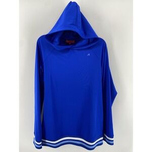 Redvanly Hoodie Mens Medium Blue Seales Pullover Golf Fleece Lined Performance